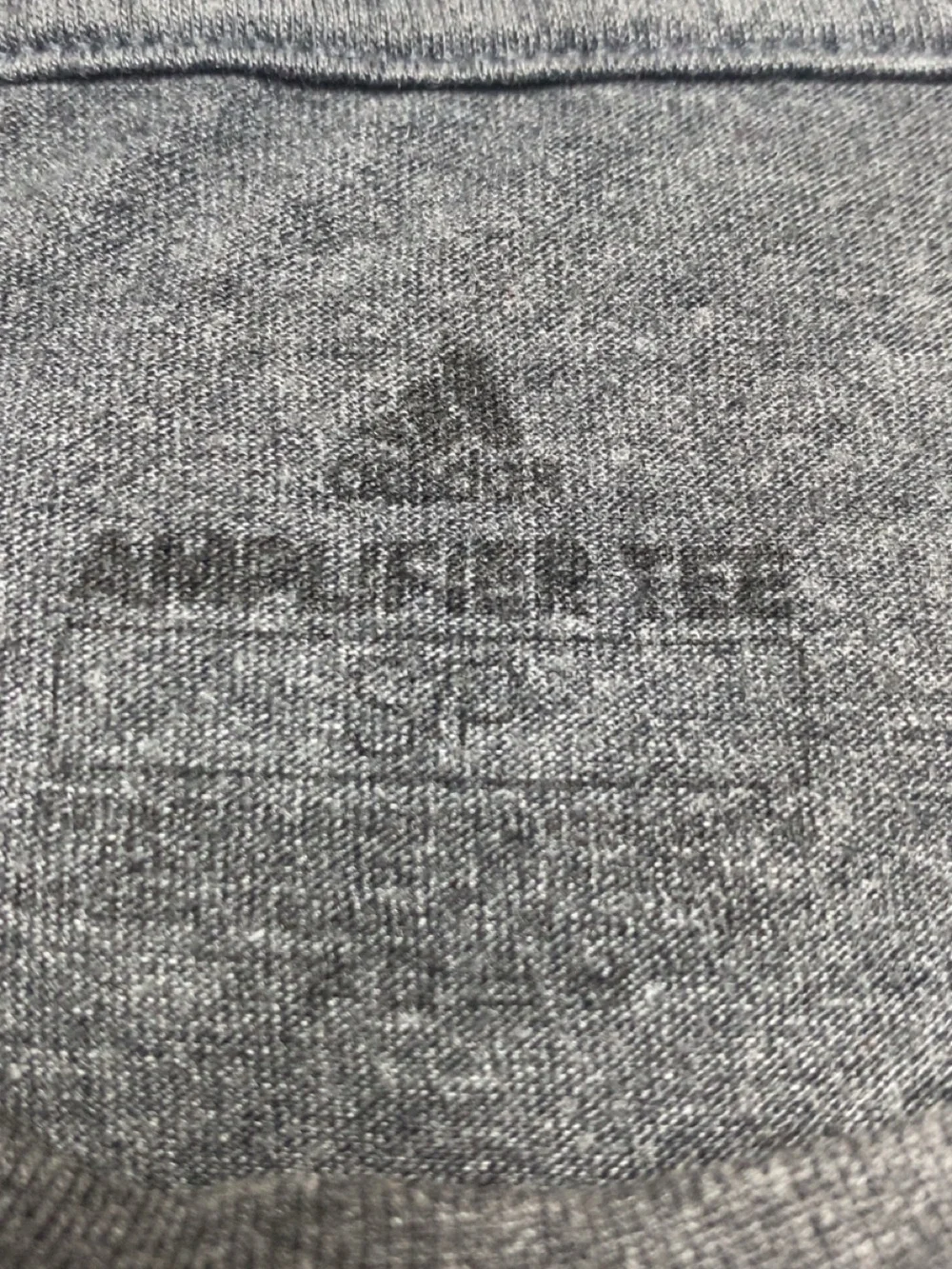 Adidas Gray Size S T-shirt with Yellow Logo